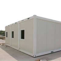 Luxury prefabricated 20ft flat pack container house/home